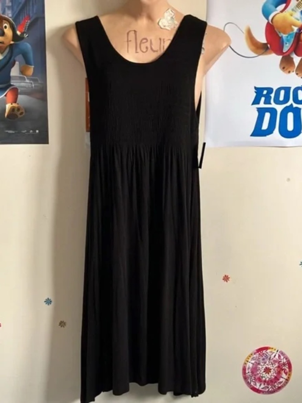 Falls Creek Black Sleeveless Dress Size Medium NEW NWT